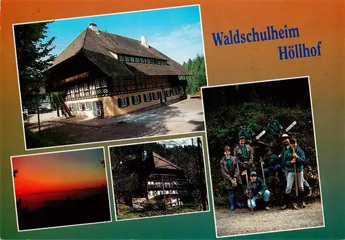 AK / Ansichtskarte 73954175 Gengenbach Waldschulheim Hoellhof Panorama Schuelergruppe