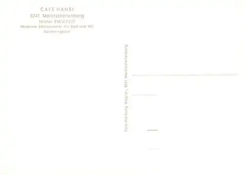 AK / Ansichtskarte  Marktschellenberg Cafe Hansi