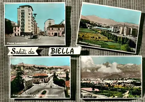 AK / Ansichtskarte  Biella_Piemonte_IT Piazza Lamarmora Scorcio panoramica Piazza e Scorcio panoramico 
