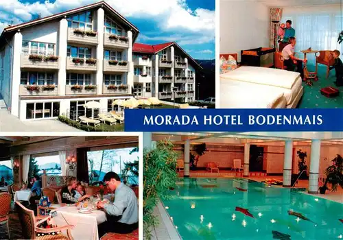 AK / Ansichtskarte 73954249 Bodenmais Morada Hotel Gastraum Appartement Hallenbad