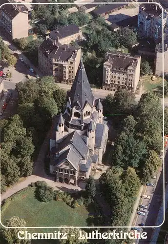 AK / Ansichtskarte  Chemnitz Blick auf die Lutherkirche Zschopauer Strasse