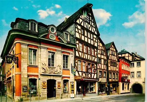 AK / Ansichtskarte  Ahrweiler_BAD_NEUENAHR-AHRWEILER Reizvolle Haeusergruppe am Marktplatz Fachwerkhaus