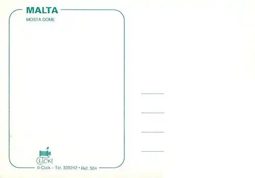 AK / Ansichtskarte 73954348 Malta__Insel Mosta Dome veduta aerea