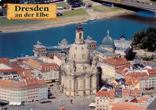 AK / Ansichtskarte  DRESDEN_Elbe Blick zur Frauenkirche