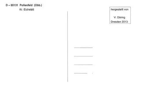 AK / Ansichtskarte  Pollenfeld Kirche Ortsschild Rathaus Grundschule