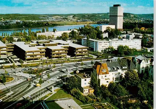 AK / Ansichtskarte  BONN_Rhein Bundeskanzleramt Bundeshaus und Buero Hochhaus des Bundestages Fliegeraufnahme