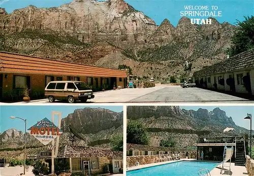 AK / Ansichtskarte 73954432 Springdale_Utah Zion Park Motel and Market Pool