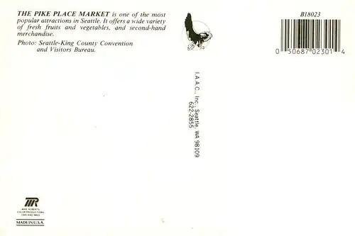 AK / Ansichtskarte 73954442 Seattle_Washington_USA Public Market Center at Night