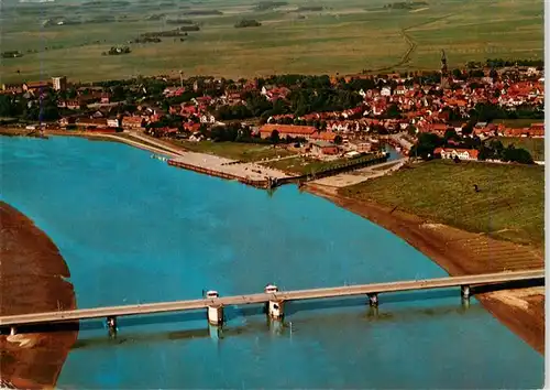 AK / Ansichtskarte  Toenning_Nordseebad Fliegeraufnahme mit Eider