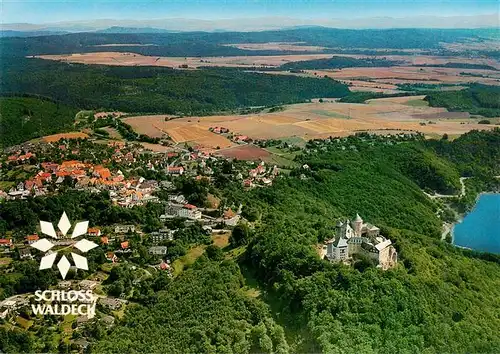 AK / Ansichtskarte  Waldeck__Edersee Schloss Waldeck Fliegeraufnahme