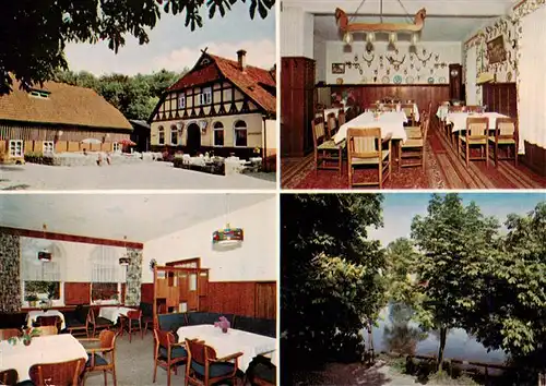 AK / Ansichtskarte 73954534 Sittensen Gast und Pensionhaus zur Kloster Muehle Gastraeume Park