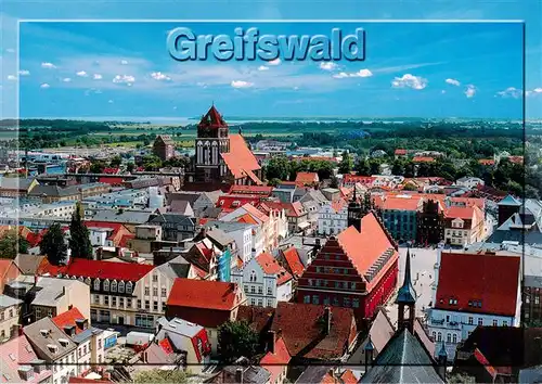 AK / Ansichtskarte 73954552 Greifswald Fliegeraufnahme