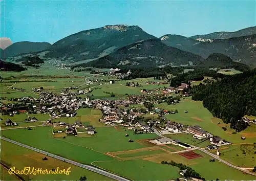 AK / Ansichtskarte 73954558 Bad_Mitterndorf_Steiermark_AT Fliegeraufnahme mit Sonnenalm und Oberdorf