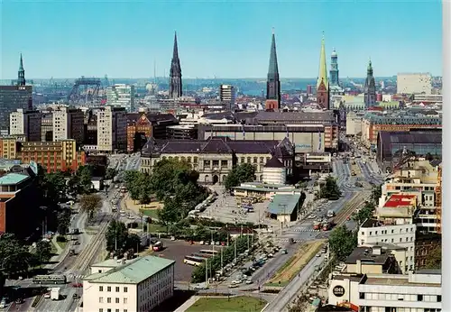 AK / Ansichtskarte  Hamburg Stadtblick vom Polizei Hochhaus