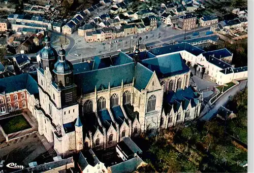 AK / Ansichtskarte  Saint_Hubert_Wallonie Vue aérienne de la Basilique