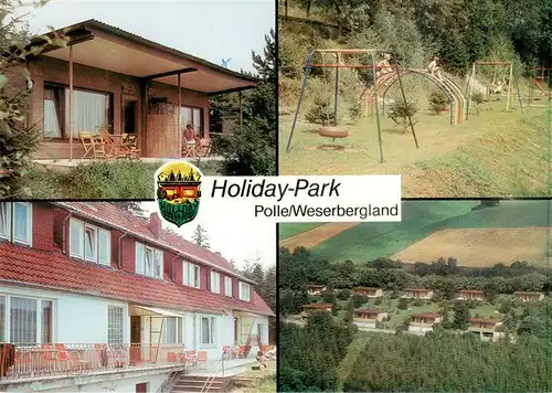 AK / Ansichtskarte  Polle_Oberweser Holiday-Park Bungalow Kinderspielplatz