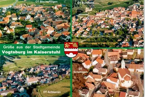 AK / Ansichtskarte 73954643 Vogtsburg_Kaiserstuhl OT Bischoffingen OT Burgheim OT Achkarren OT Schellingen