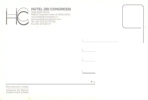 AK / Ansichtskarte 73954653 Castellammare_di_Stabia_Neapel_Napoli_IT Hotel dei Congressi