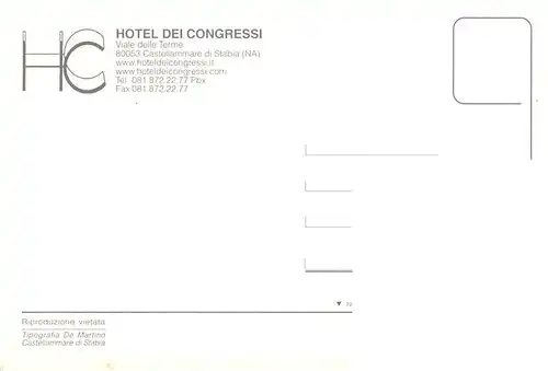 AK / Ansichtskarte  Castellammare_di_Stabia_Neapel_Napoli_IT Hotel dei Congressi