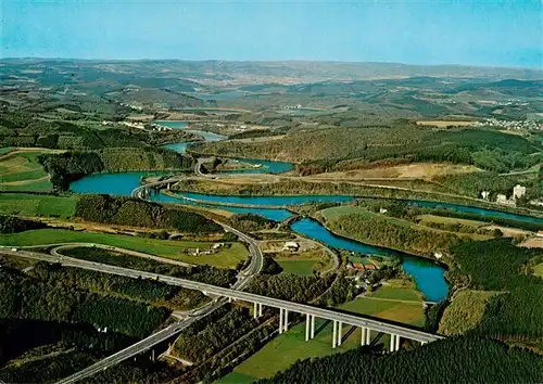 AK / Ansichtskarte 73954690 Rosenthal_Olpe Panorama Autobahn Sauerlandlinie