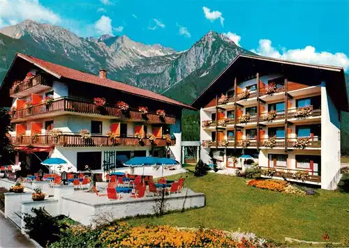 AK / Ansichtskarte 73954710 Fischen_Allgaeu Hotel Café Rosenstock Allgaeuer Alpen