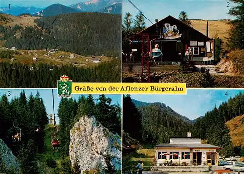 AK / Ansichtskarte  Aflenz Aflenzer Buergeralm Sessellift Panorama