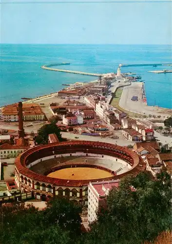 AK / Ansichtskarte  MALAGA_Andalucia_ES La Malagueta y la Farola vista aérea