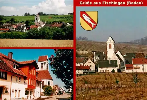 AK / Ansichtskarte  Fischingen_Baden Ortsansicht mit Kirche Ortszentrum