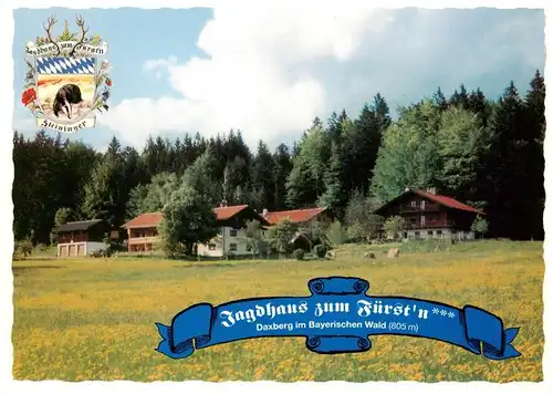 AK / Ansichtskarte 73954774 Eppenschlag Jagdhaus zum Fuerst'n Daxberg im Bayerischen Wald Wappen