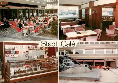 AK / Ansichtskarte 73954782 HAGEN__Westfalen Stadt-Café Gastraum Terrasse Theke Brunnen