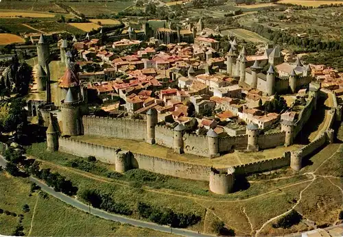 AK / Ansichtskarte  Carcassonne_11_Aude Vue generale aerienne sur la Cite