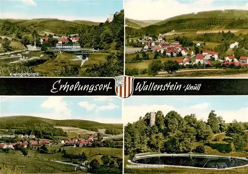 AK / Ansichtskarte 73954813 Wallenstein Kleingolfplatz Panorama Naturschwimmbad