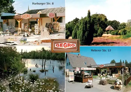 AK / Ansichtskarte  Schneverdingen Gegro Harburger Strasse Panorama Teich Gegro Heberer Strasse