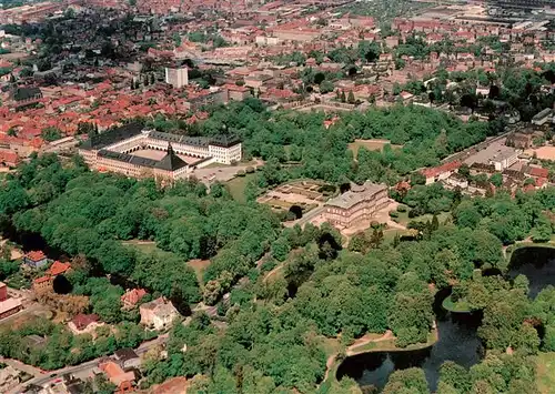 AK / Ansichtskarte  Gotha__Thueringen Schloss Friedenstein und Museum der Natur Fliegeraufnahme