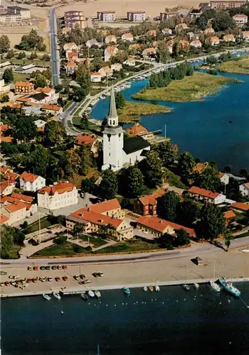 AK / Ansichtskarte  Mariefred_Sweden Fliegeraufnahme mit Kirche