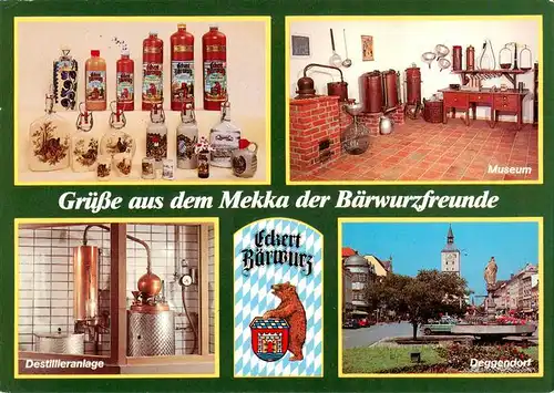 AK / Ansichtskarte 73954875 Deggendorf_Donau Brennerei zum Baeren Eckert Baerwurz KG Museum Destillieranlage Deggendorf