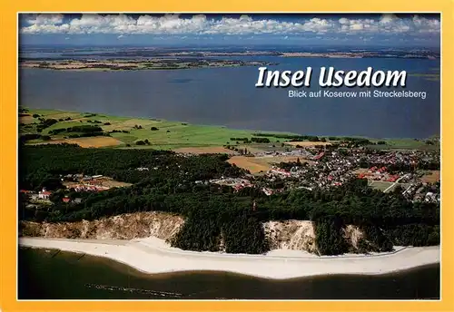 AK / Ansichtskarte  Usedom Blick auf Koserow mit Streckelsberg Fliegeraufnahme