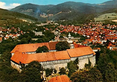 AK / Ansichtskarte 73954988 Herzberg_Harz Schloss Fliegeraufnahme