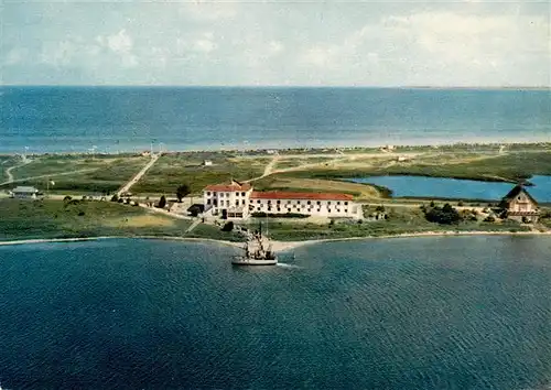 AK / Ansichtskarte  Heiligenhafen_Ostseebad Steinwarder mit Duenenhotel Fliegeraufnahme