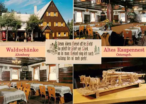 AK / Ansichtskarte 73955142 Altenberg__Osterzgebirge Waldschaenke Altes Raupennest Gastraeume
