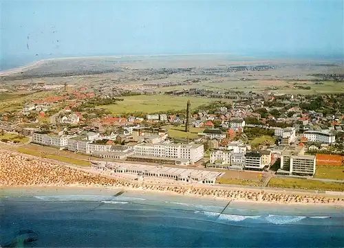 AK / Ansichtskarte 73955159 Borkum_Nordseebad Fliegeraufnahme