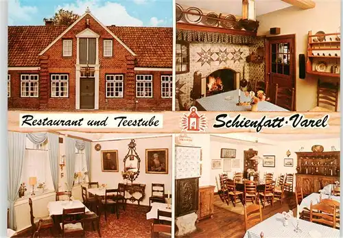 AK / Ansichtskarte 73955176 Varel_Jadebusen Restaurant und Teestube Schienfatt Kaminzimmer Gastraeume