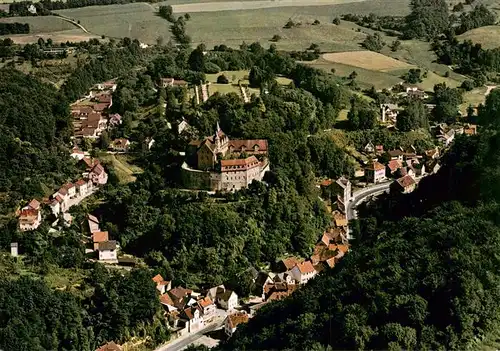 AK / Ansichtskarte  Schoenberg_Bensheim_Hessen Knappschafts Sanatorium Schloss Schoenberg Fliegeraufnahme