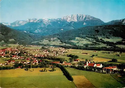 AK / Ansichtskarte  Benediktbeuern Fliegeraufnahme mit Benediktenwand