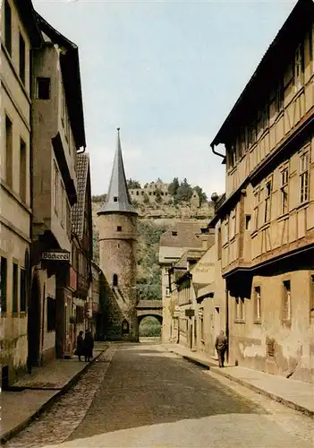 AK / Ansichtskarte  Karlstadt_Main Maingasse mit Blick zur Karlsburg