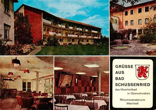 AK / Ansichtskarte  Bad_Schussenried Rheumasanatorium Moorbad Restaurant Park