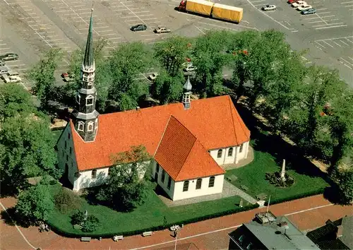 AK / Ansichtskarte  Heide_Holstein Ev St Juergen Kirche Fliegeraufnahme