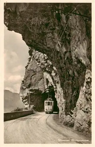 AK / Ansichtskarte  Eisenbahn_Railway_Chemin_de_Fer Thunersee Merligenstrasse