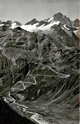 AK / Ansichtskarte  Gletscher_Glacier_Glaciar Grimselstrasse Finsteraarhorn