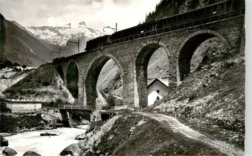 AK / Ansichtskarte  Eisenbahn_Railway_Chemin_de_Fer Loetschental Goppenstein